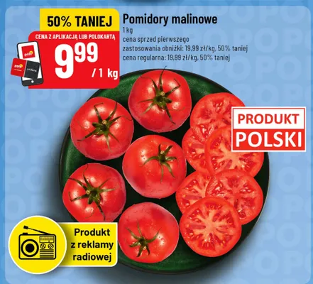 Pomidory malinowe polskie promocja w POLOmarket