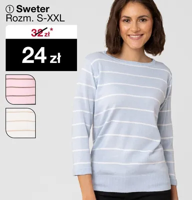 Sweter Rozm. S-XXL promocja w Woolworth