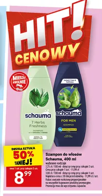 Szampon do włosów Schauma For Men promocja w Twój Market