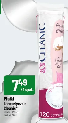 Płatki kosmetyczne Cleanic Pure Effect promocja w POLOmarket