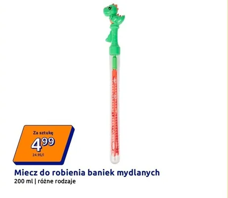 Miecz do robienia baniek mydlanych promocja w Action