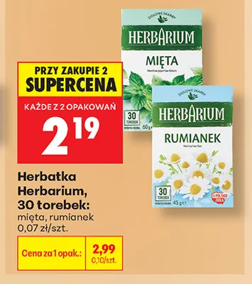 Herbatka Herbarium rumianek promocja w Biedronka