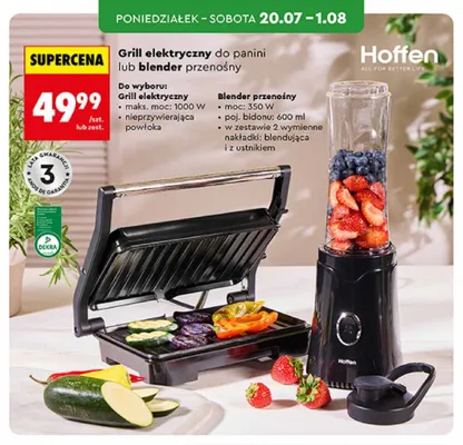 Grill elektryczny do panini Hoffen promocja w Biedronka
