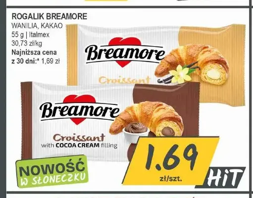 Rogalik Breamore kakao promocja w Słoneczko
