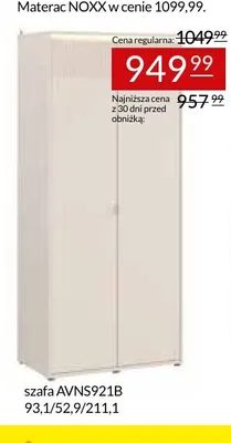 Szafa AVNS921B Avellin promocja w Abra Meble