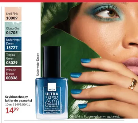 Szybkoschnący lakier do paznokci Avon Ultra Colour promocja w AVON