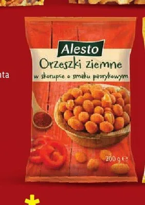 Orzeszki ziemne w skorupce o smaku paprykowym Alesto promocja w Lidl