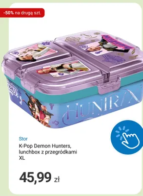 Lunchbox z przegródkami Stor K-Pop Demon Hunters XL promocja w Smyk