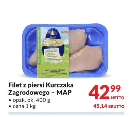Filet z piersi Kurczaka Zagrodowego MAP promocja w Makro