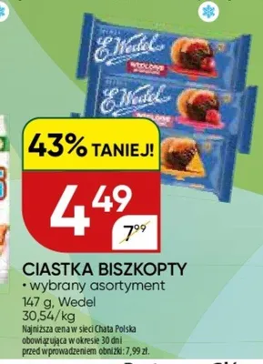 Ciastka biszkopty *wybrany asortyment promocja w Chata Polska