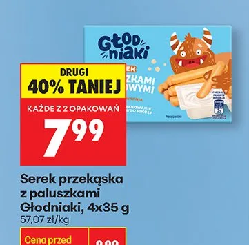 Serek przekąska z paluszkami promocja w Biedronka