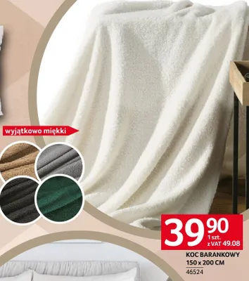 Koc barankowy 150 x 200 cm wyjątkowo miękki promocja w Selgros