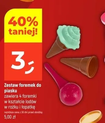 Zestaw foremek do piasku promocja w Dealz