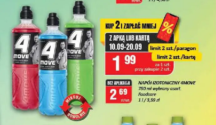 Napój izotoniczny 4Move promocja w Chorten