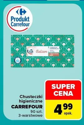Chusteczki higieniczne Carrefour promocja w Carrefour