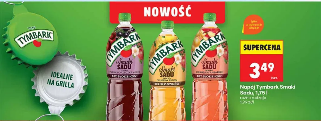 Napój Tymbark Smaki Sadu Jabłko Gruszka Pigwa promocja w Biedronka