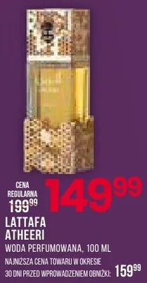 Perfumy Lattafa Atheeri promocja w Drogerie Natura