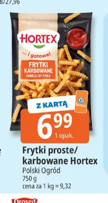 Frytki karbowane Hortex promocja w Leclerc