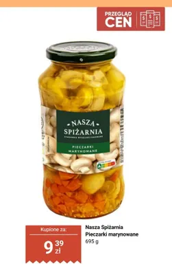 Pieczarki marynowane Nasza Spiżarnia promocja w Biedronka