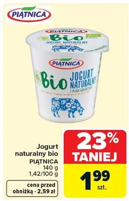 Jogurt naturalny K-classic promocja w Carrefour