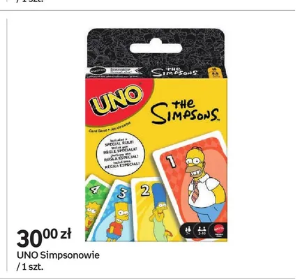 Gra karciana UNO Simpsonowie promocja w Empik