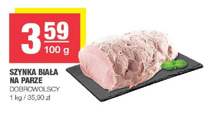 Szynka biała na parze Dobrowolscy promocja w SPAR