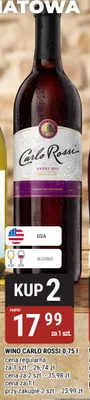 Wino czerwone Carlo Rossi promocja w bi1