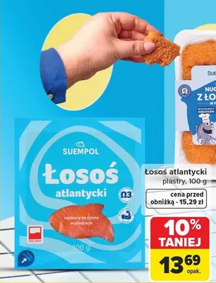 Nuggetsy z łososia różne rodzaje promocja w Carrefour