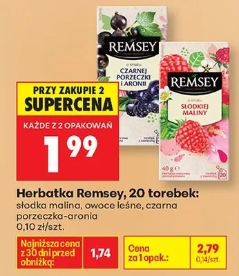 Herbatka owoce leśne  20 torebek promocja w Biedronka