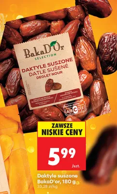 Daktyle suszone BakaD'Or promocja w Biedronka
