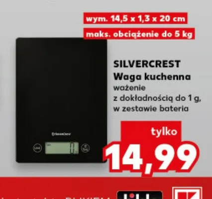 Waga kuchenna Silvercrest promocja w Kaufland