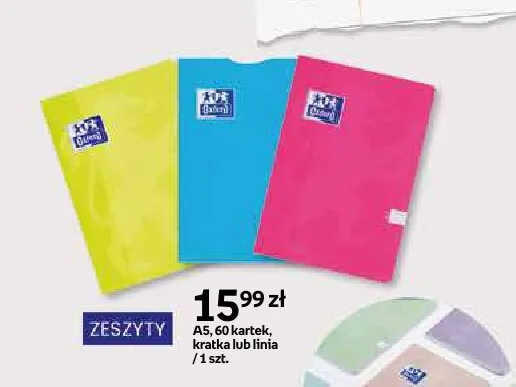 Zeszyt A5 Oxford 60 kartek linia promocja w Empik