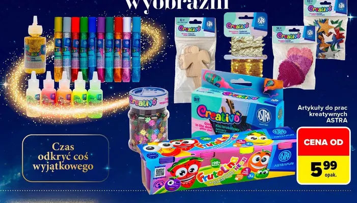 Artykuły do prac kreatywnych Astra promocja w Carrefour