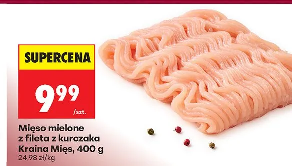 Mięso mielone filet z kurczaka Kraina Mięs promocja w Biedronka