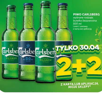 Piwo Carlsberg Premium Pilsner butelka bezzwrotna promocja w ABC