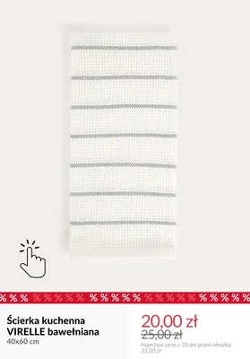 Ścierka kuchenna Virelle bawełniana 40x60 cm promocja w Homla