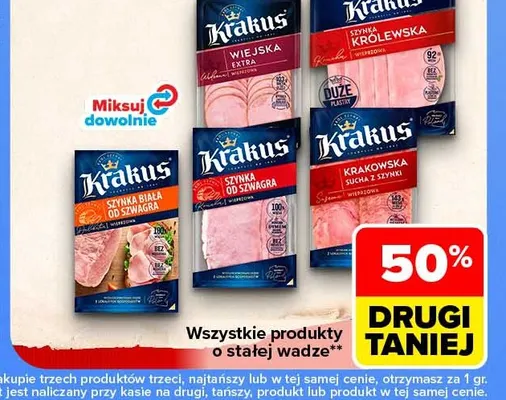 Szynka od szwagra Krakus promocja w Carrefour Market