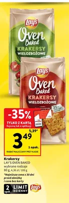 Krakersy wielozbożowe Lay's Oven Baked promocja w Intermarche