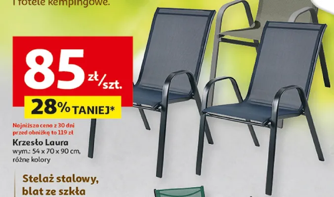 Krzesło Laura promocja w Auchan