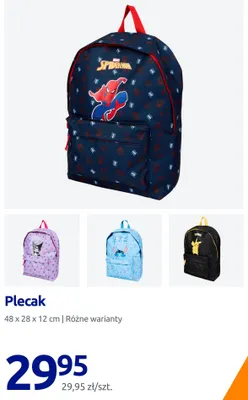 Plecak 48x28x12 cm promocja w Action