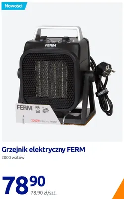 Grzejnik elektryczny Ferm promocja w Action