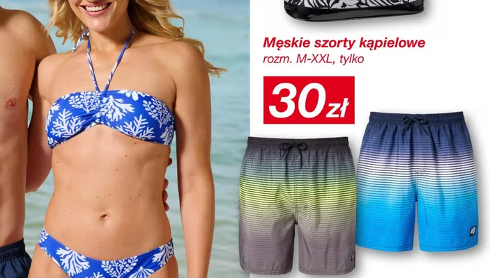 Męskie szorty kąpielowe rozm. M-XXL promocja w KiK