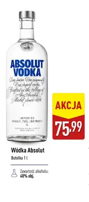 Wódka Absolut promocja w Aldi