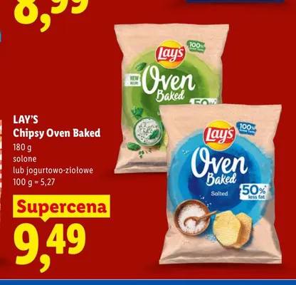 Chipsy Oven Baked solone Lay's promocja w Lidl