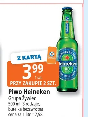 Piwo Heineken promocja w Leclerc
