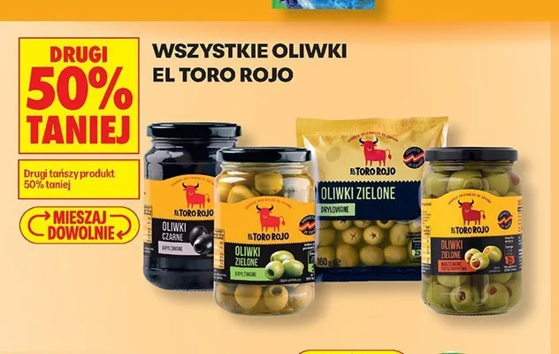 Oliwki zielone drylowane El Toro Rojo promocja w Biedronka