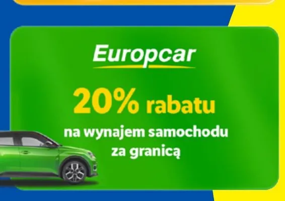 Rabat na wynajem samochodu Europcar promocja w Lidl