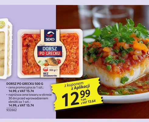 Dorsz po grecku Seko promocja w Selgros