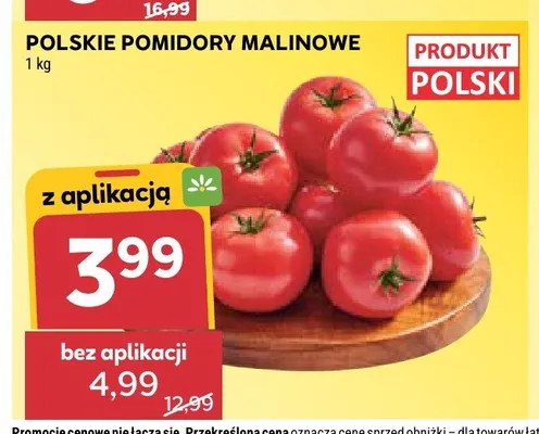 Polskie pomidory malinowe promocja w Stokrotka