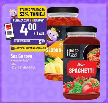 Sos Go tove spaghetti, słodko kwaśny promocja w POLOmarket